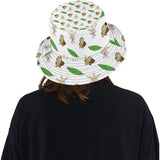 Color hand drawn cacao pattern Unisex Bucket Hat