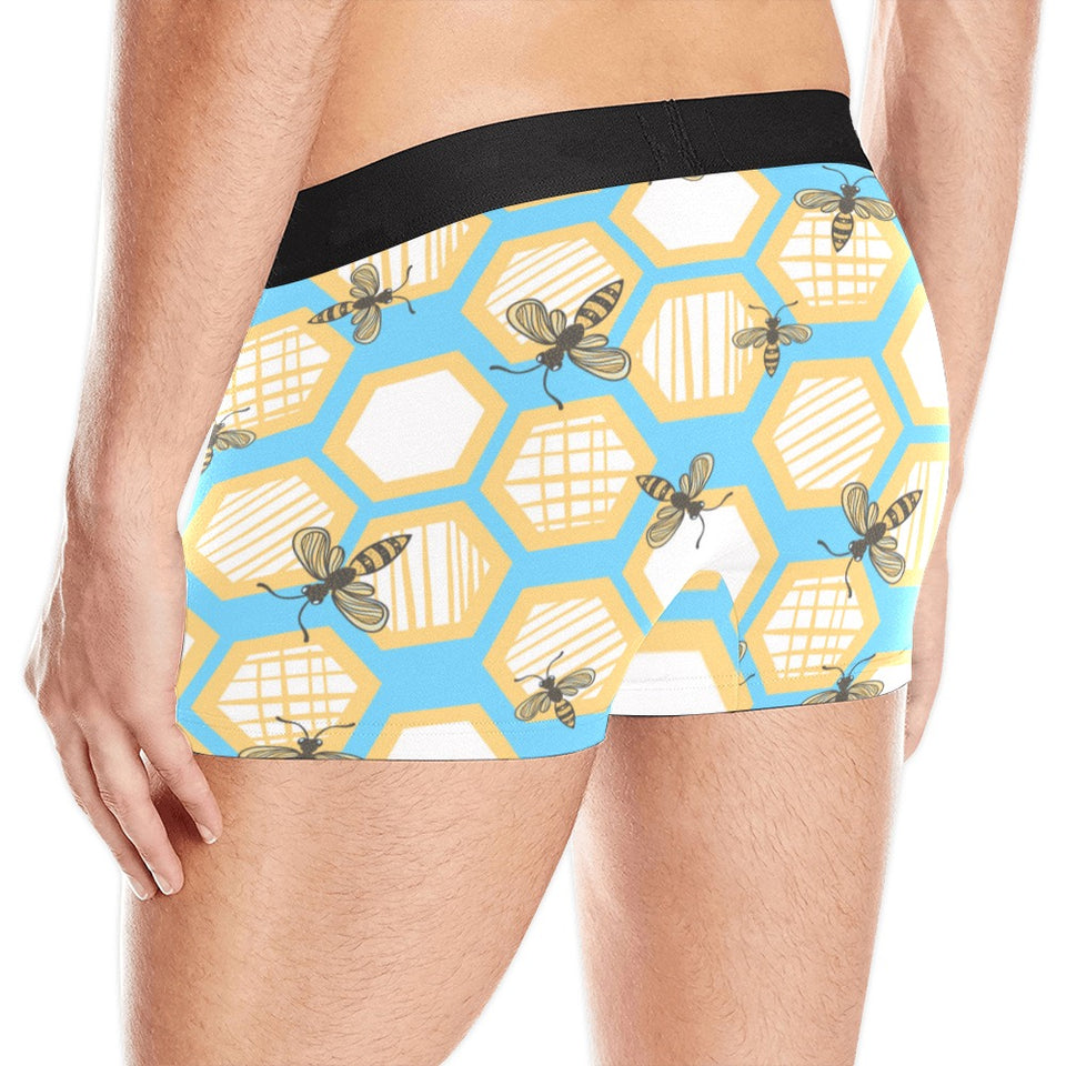 Bee honeycomb pattern Men's All Over Print Boxer Briefs Men's Underwear