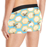 Bee honeycomb pattern Men's All Over Print Boxer Briefs Men's Underwear