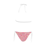 Pink donut glaze candy pattern Sexy Bikinis Two-Piece Swimsuits