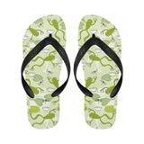 Cute frog dragonfly pattern Unisex Flip Flops