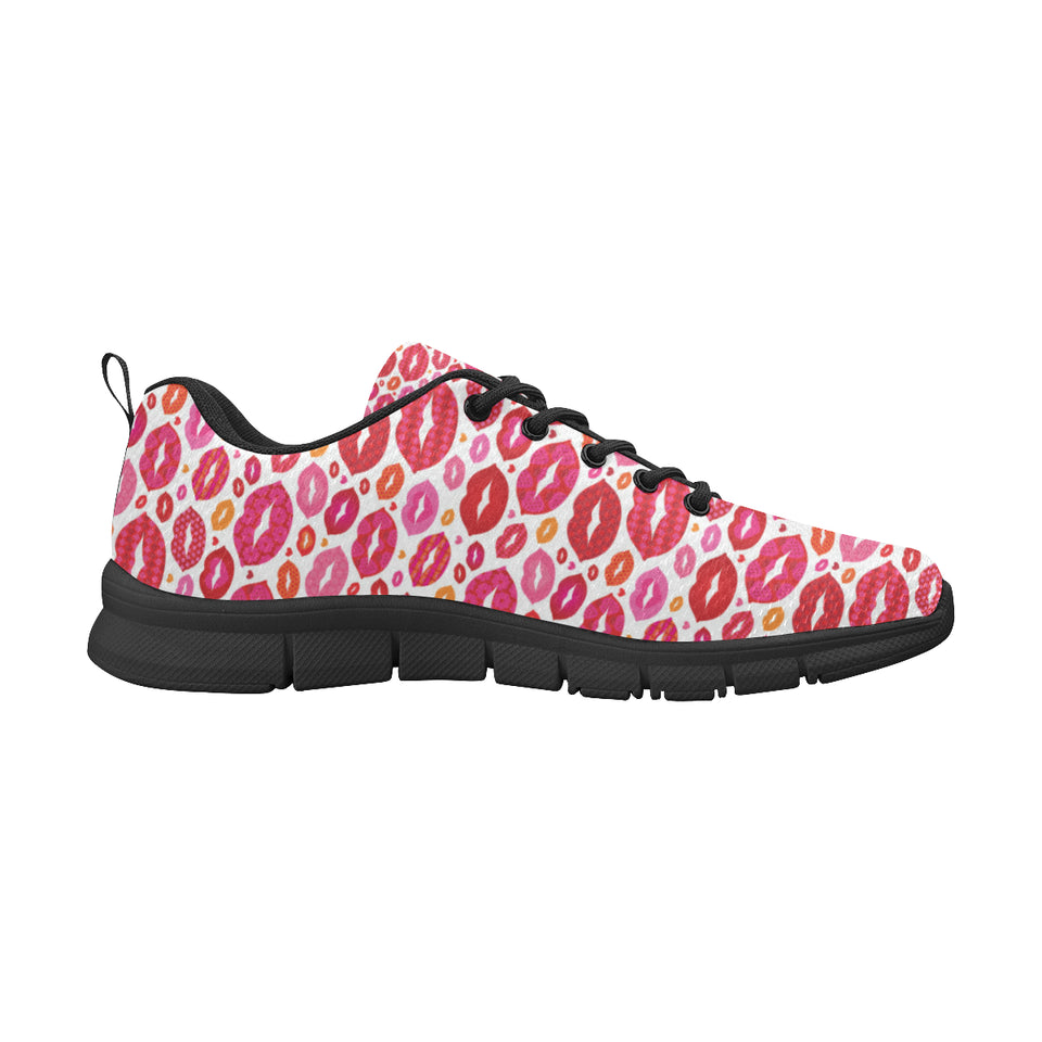 Lips Pattern Print Design 01 Men's Breathable Sneakers ( Model 055)
