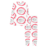 Hand drawn dragon fruit Women's All Over Print Pajama Set