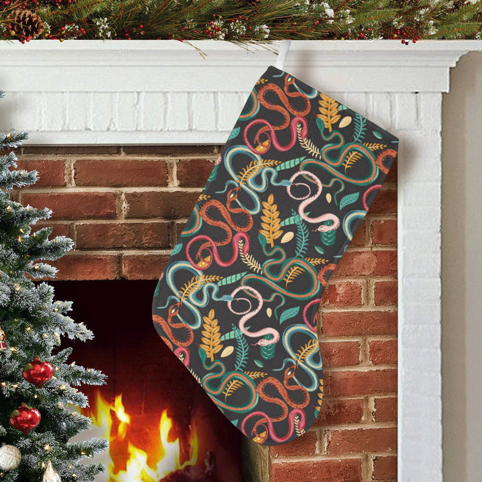 Colorful snake plant pattern Christmas Stocking