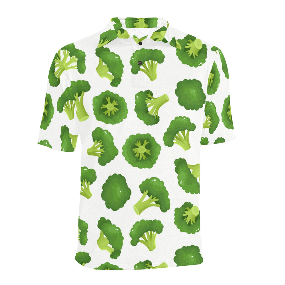 Cute broccoli pattern Men's All Over Print Polo Shirt