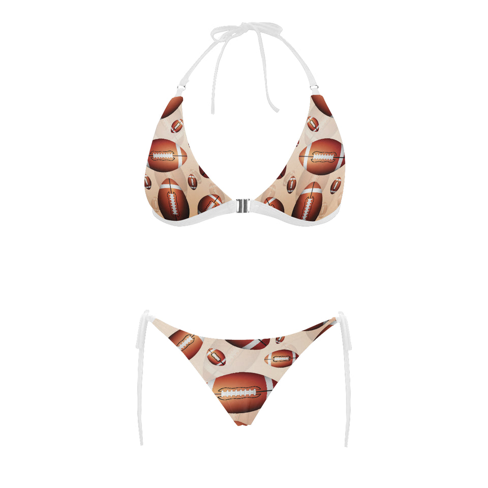 American football ball design pattern Sexy Bikinis Two-Piece Swimsuits