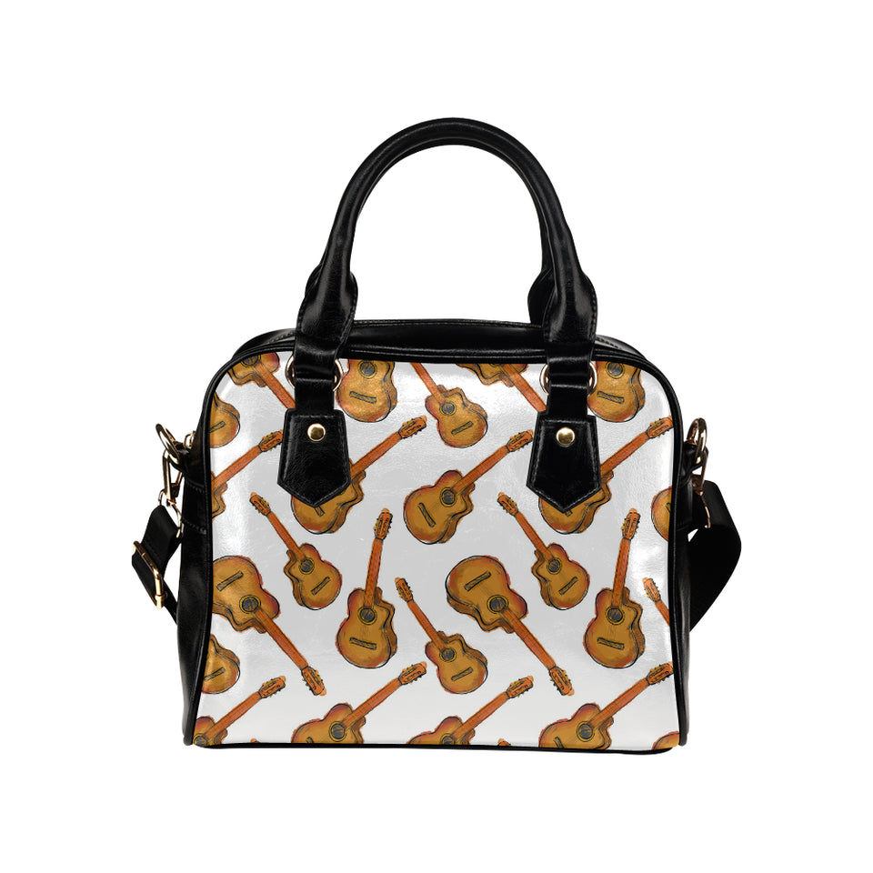 Paint Guitar Pattern Shoulder Handbag