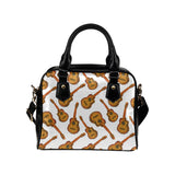 Paint Guitar Pattern Shoulder Handbag
