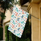 Cute Crocodile Pattern House Flag Garden Flag