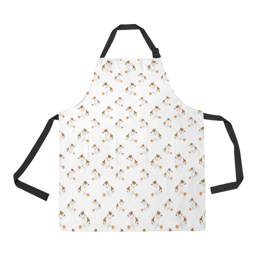 Jack Russel Pattern Print Design 05 All Over Print Adjustable Apron