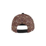 Coffee bean flower pattern All Over Print Snapback Cap