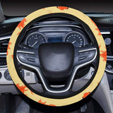 Goldfish Pattern Print Design 02 Car Steering Wheel Cover