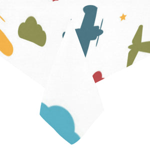 Airplane star cloud colorful Tablecloth