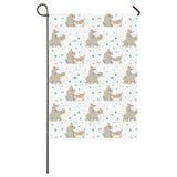 Cute Rhino pattern background House Flag Garden Flag