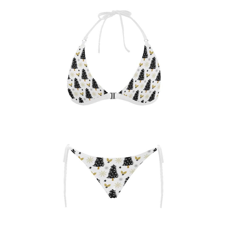 Christmas tree holly snow star pattern Sexy Bikinis Two-Piece Swimsuits
