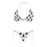 Christmas tree holly snow star pattern Sexy Bikinis Two-Piece Swimsuits