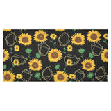 sunflower golden polygonal shapes Tablecloth