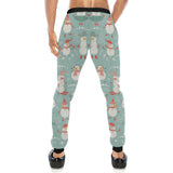 Cute snowman pattern Unisex Casual Sweatpants