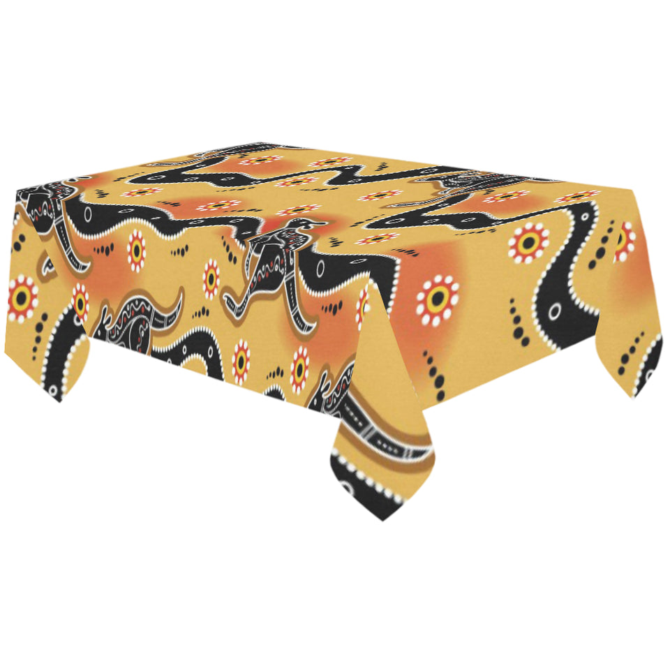 Kangaroo Australian aboriginal art pattern Tablecloth