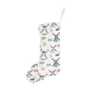 windmill pattern Christmas Stocking