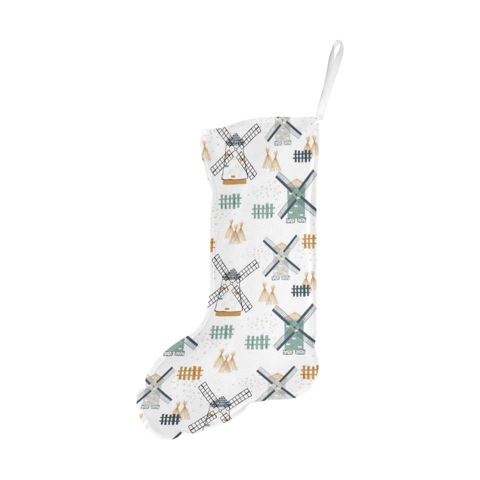 windmill pattern Christmas Stocking