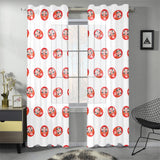Daruma japanese wooden doll pattern Gauze Curtain