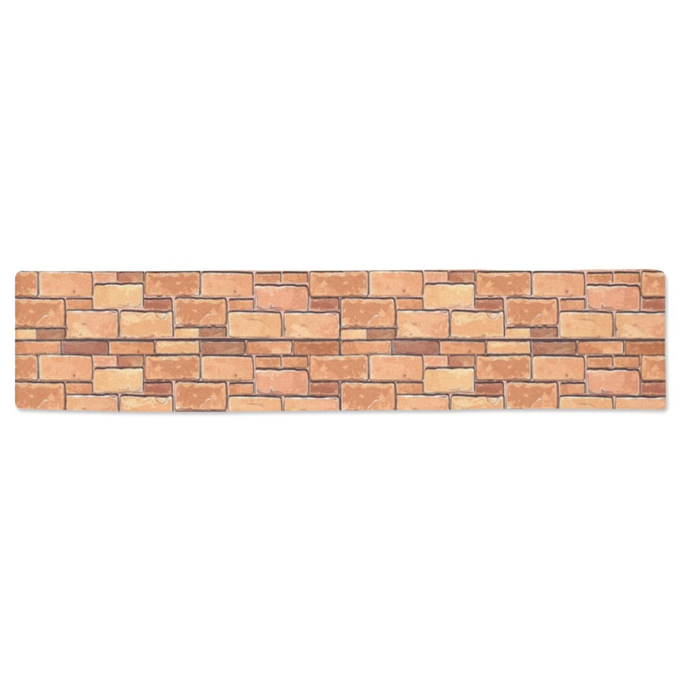 Brick Printed Pattern Print Design 04 Table Runner