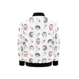 Hedgehog Pattern Print Design 02 Kids' Boys' Girls' Bomber Jacket