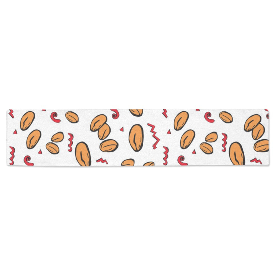 peanuts pattern background Table Runner