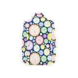 Colorful clock background Women's Long Sleeve Polo Shirt