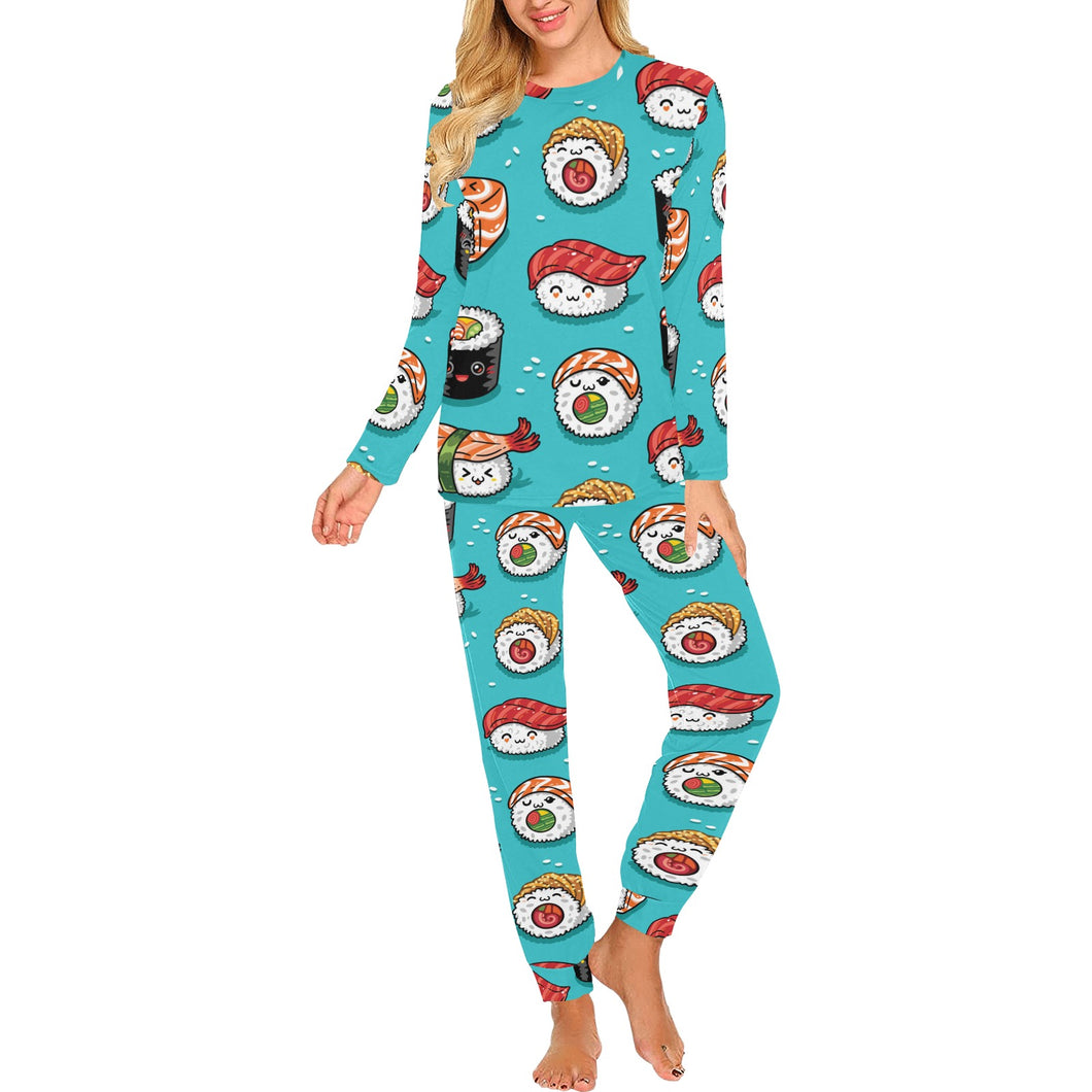 Cute sushi pattern Women's All Over Print Pajama Set