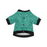 Math Pattern Print Design 01 All Over Print Pet Dog Round Neck Fuzzy Shirt
