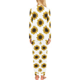 sunflowers design pattern Women's All Over Print Pajama Set