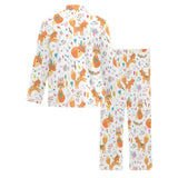 cute tribal fox pattern Men's Long Pajama Set