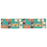 Camera Pattern Print Design 03 Table Runner
