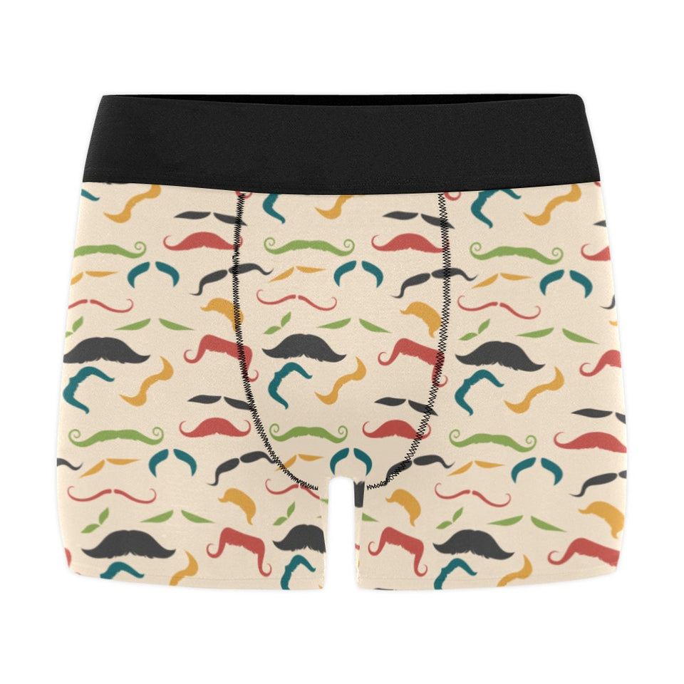 Mustache Beard Pattern Print Design 03 Men's All Over Print Boxer Briefs Men's Underwear
