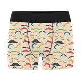 Mustache Beard Pattern Print Design 03 Men's All Over Print Boxer Briefs Men's Underwear