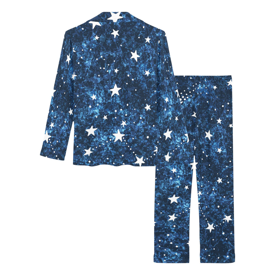 Night sky star pattern Women's Long Pajama Set