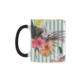 Colorful orchid flower pattern Morphing Mug Heat Changing Mug