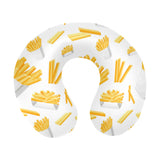 French fries white paper box pattern U-Shaped Travel Neck Pillow