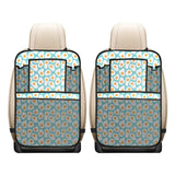 Fried Eggs Pattern Print Design 04 Car Seat Back Organizer