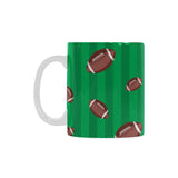 American football ball field background Classical White Mug (Fulfilled In US)