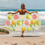 Guava design pattern Beach Towel