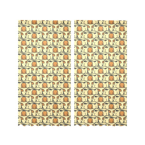 English Bulldog Pattern Print Design 02 Gauze Curtain