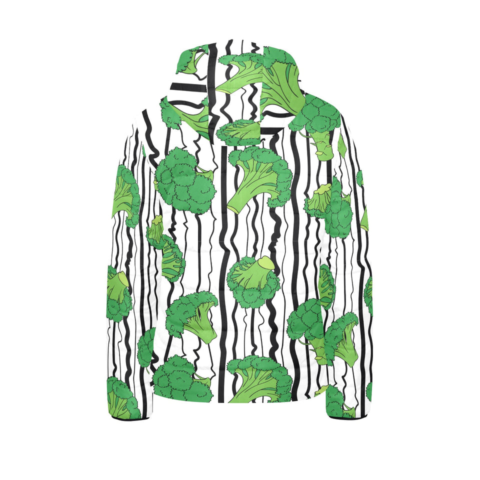 Cool Broccoli pattern Kids' Boys' Girls' Padded Hooded Jacket