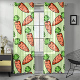 Carrot Pattern Print Design 05 Gauze Curtain