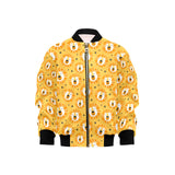 Lion Pattern Print Design 03 Kids' Boys' Girls' Bomber Jacket
