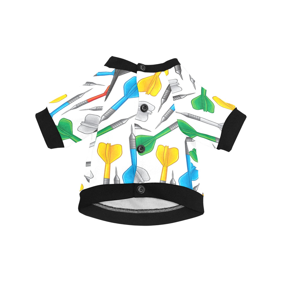 Darts Pattern Print Design 03 All Over Print Pet Dog Round Neck Fuzzy Shirt