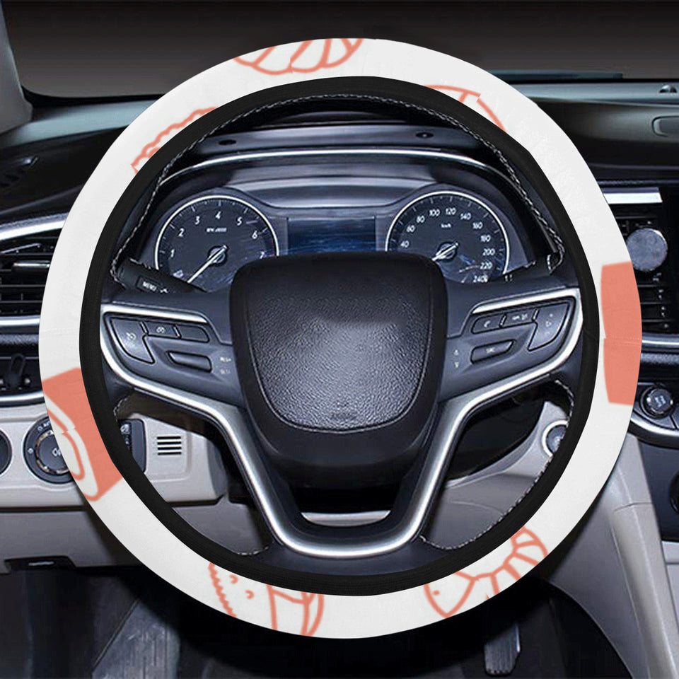Sushi pattern Car Steering Wheel Cover