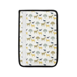 Silhouettes of goat and tree pattern Car Seat Belt Cover